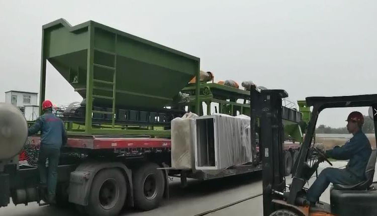 1万吨粉状生产线发往山西大同