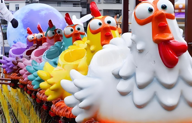 小鸡快跑游乐设备