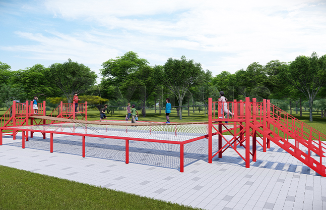 荡板桥组合游乐设备