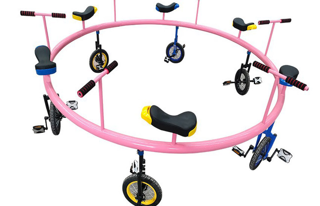 六人转盘自行车