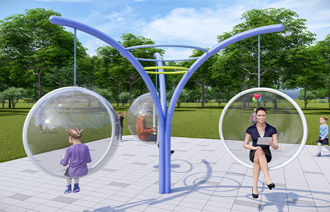 泡泡秋千游乐设备