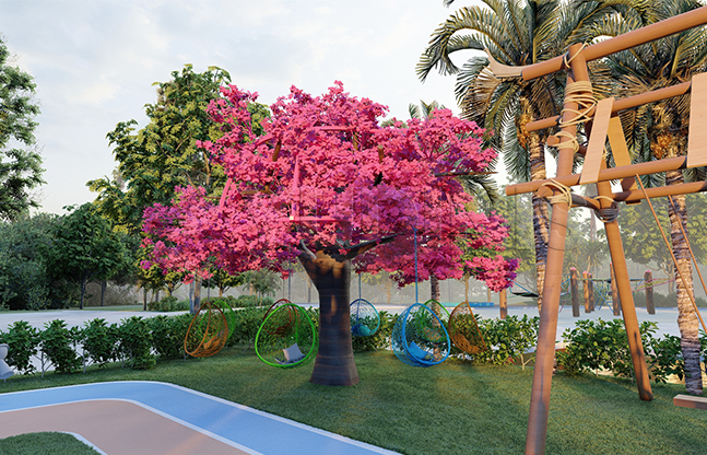 旋转网红树游乐设备