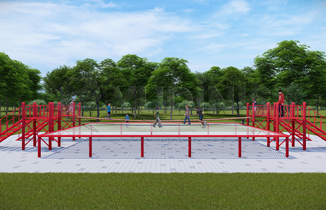 荡板桥组合游乐设备