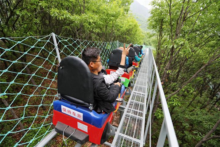 景区双轨滑车游乐设备
