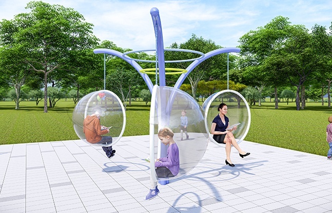 月亮秋千游乐设备