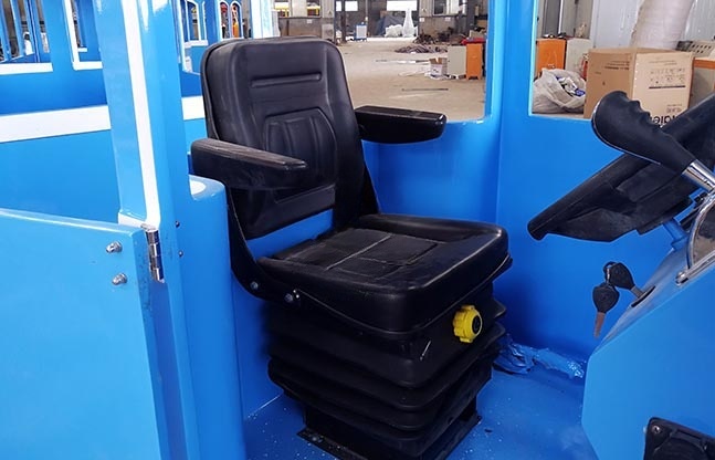 蓝色电瓶无轨小火车